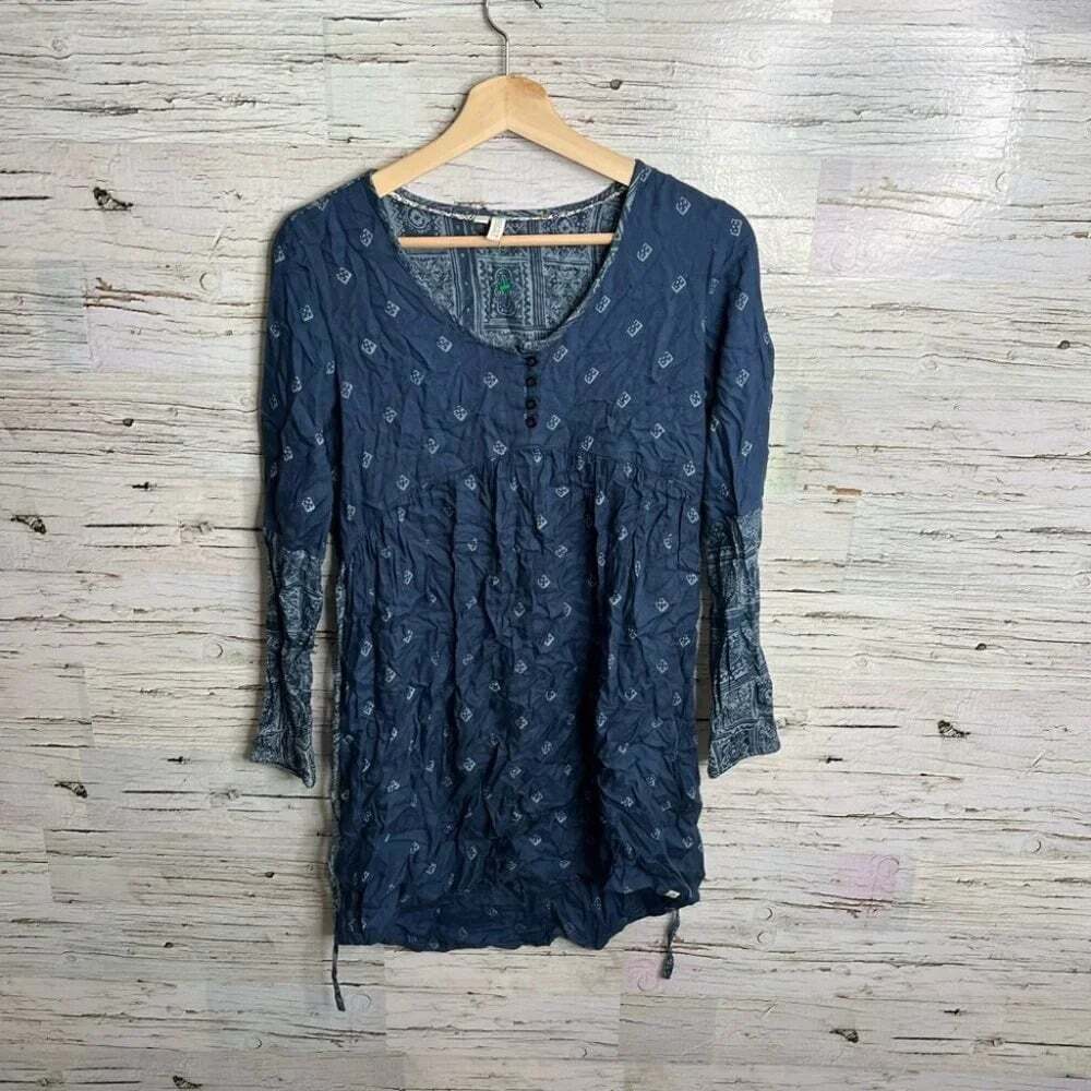 Element blue long sleeve dress size xs